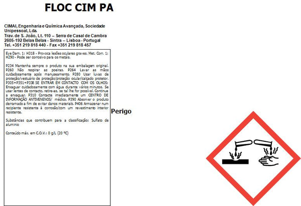FLOC CIM PA - Flocculant in tablets