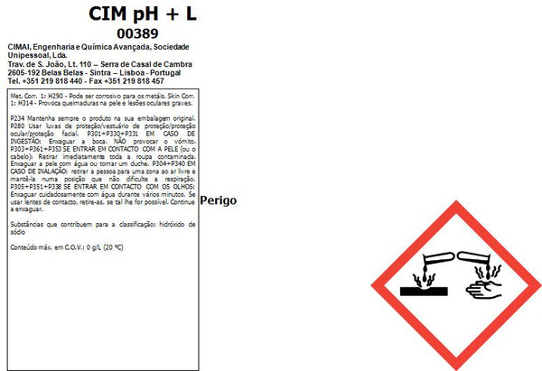 Incrementador de pH líquido para piscina - 5lt - CIM pH + L
