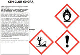 CIM CLOR 60 GRA - Granulated chlorine of fast action for swimming pools