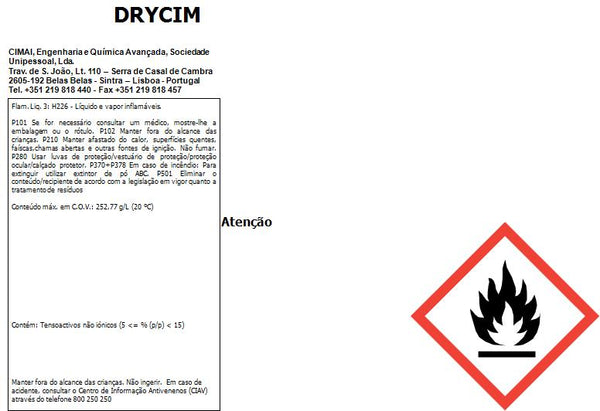 DRYCIM - Produit de rinçage pour le lavage automatique de la vaisselle en eau dure et semi-dure